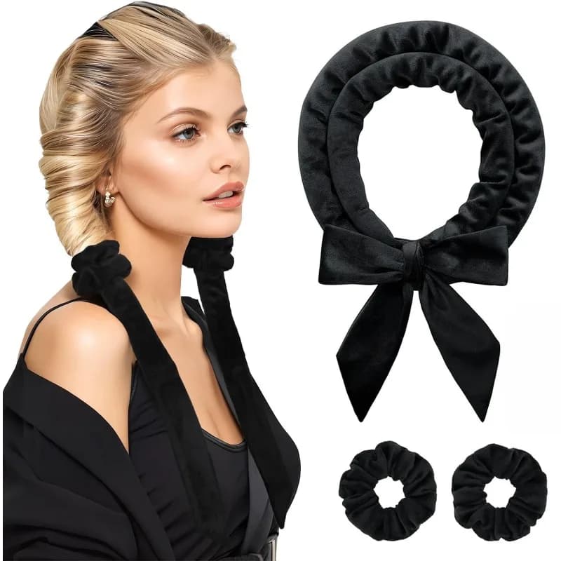 Hair Curlers Sleeping Soft Headband Hair Styling Tools Heatless Curling Rod Headband No Heat Ribbon Hair Rollers Silk Curls Lazy