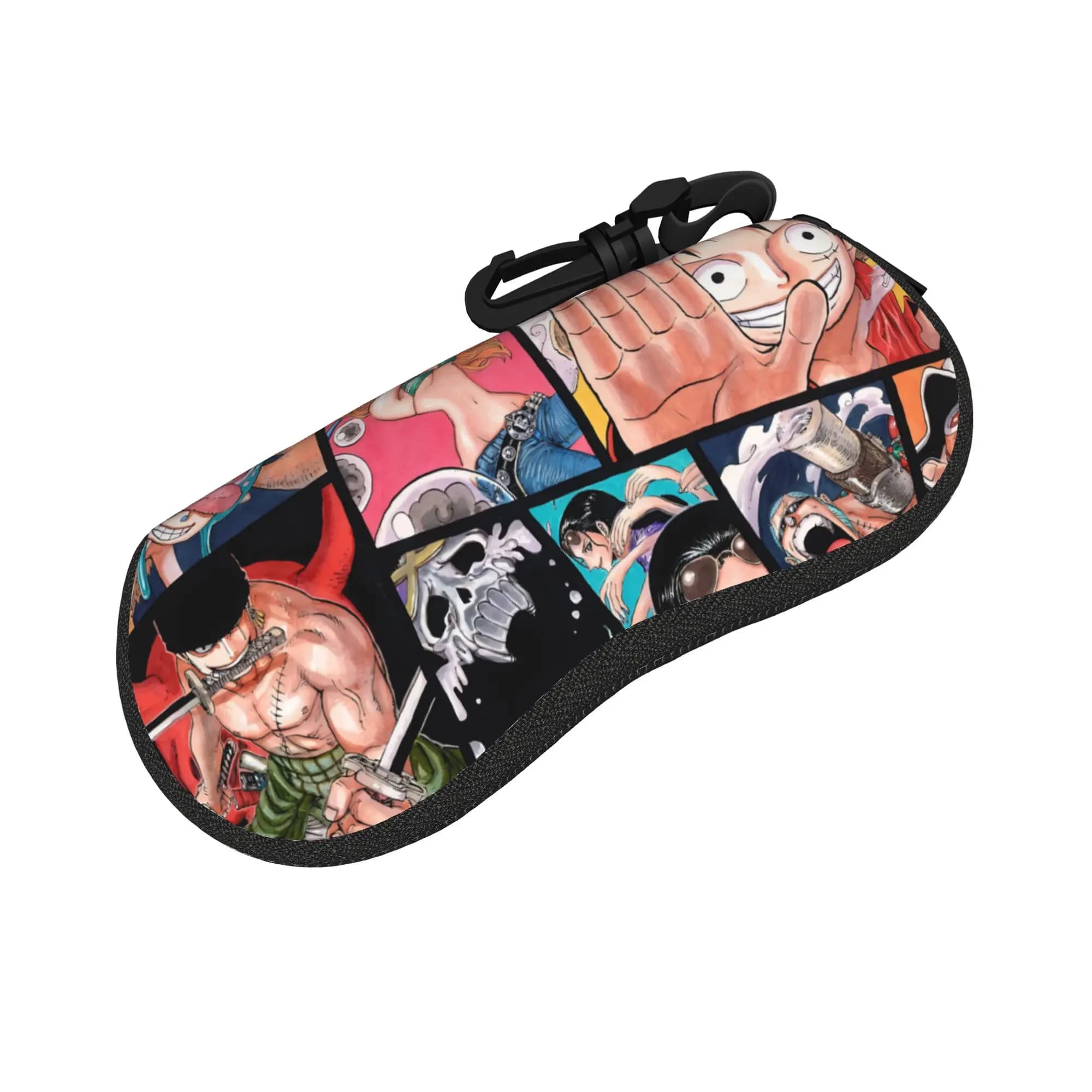 Custodia Protettiva per Occhiali Personalizzata One Piece Luffy Manga Giapponese, Custodia per Occhiali da Sole Donna Uomo, Borsa per Occhiali