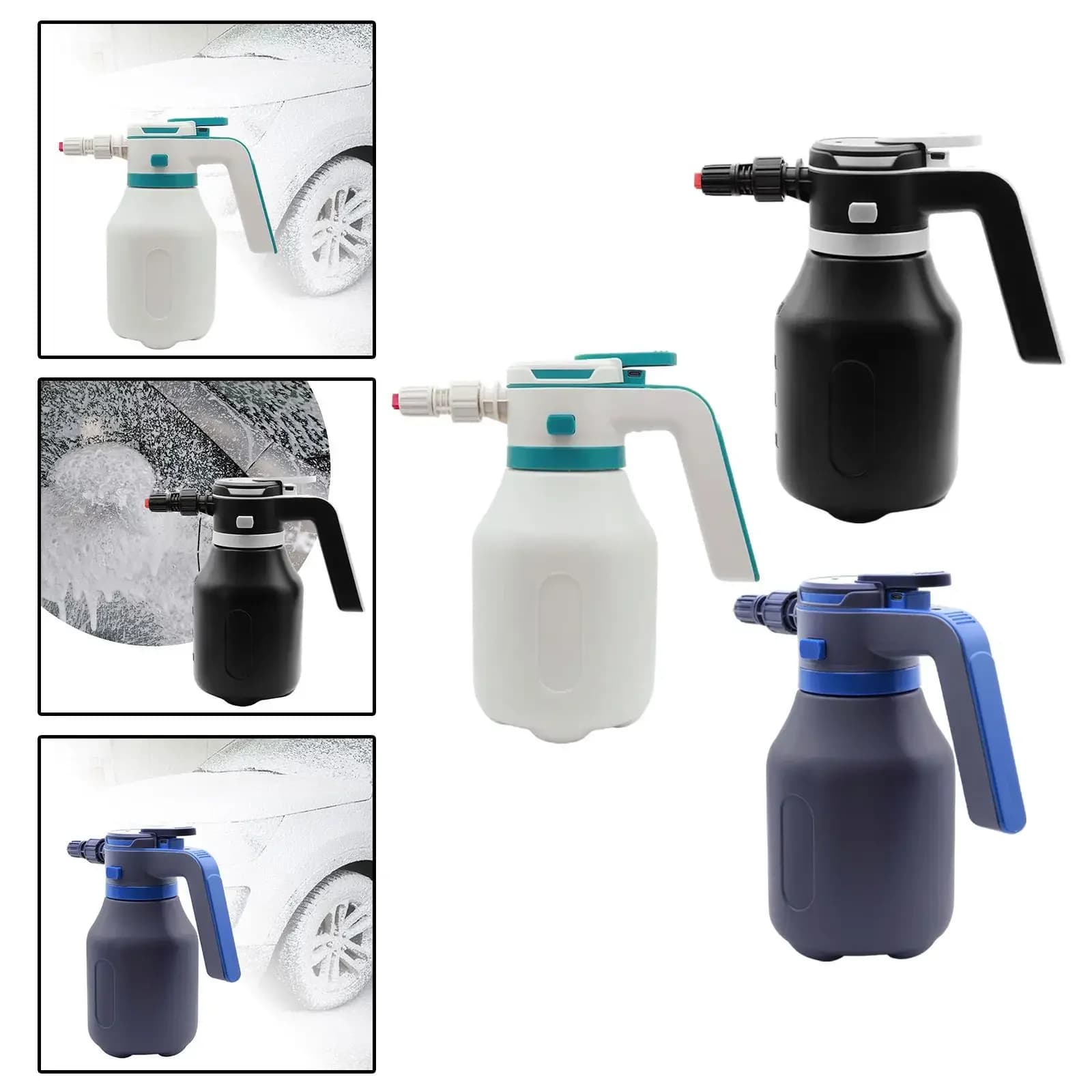 Household cleaning hand-held pneumatic kettle electric kettle car washing foam high-pressure kettle