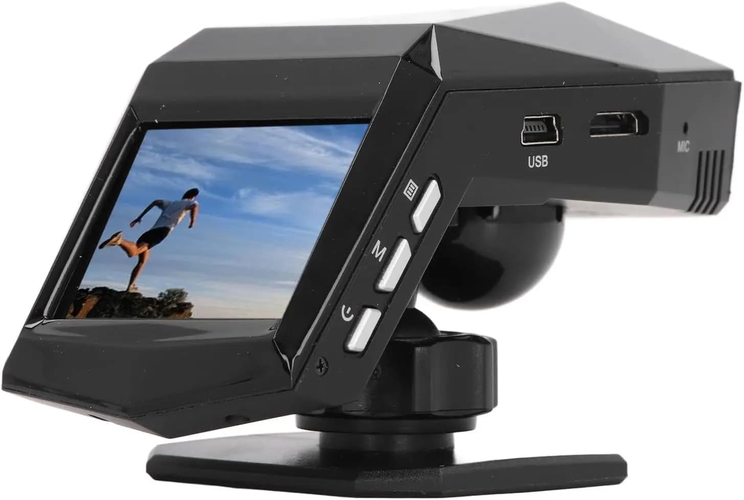 DashCam front back Double camera for 10 MP night vision with loop recording for parking