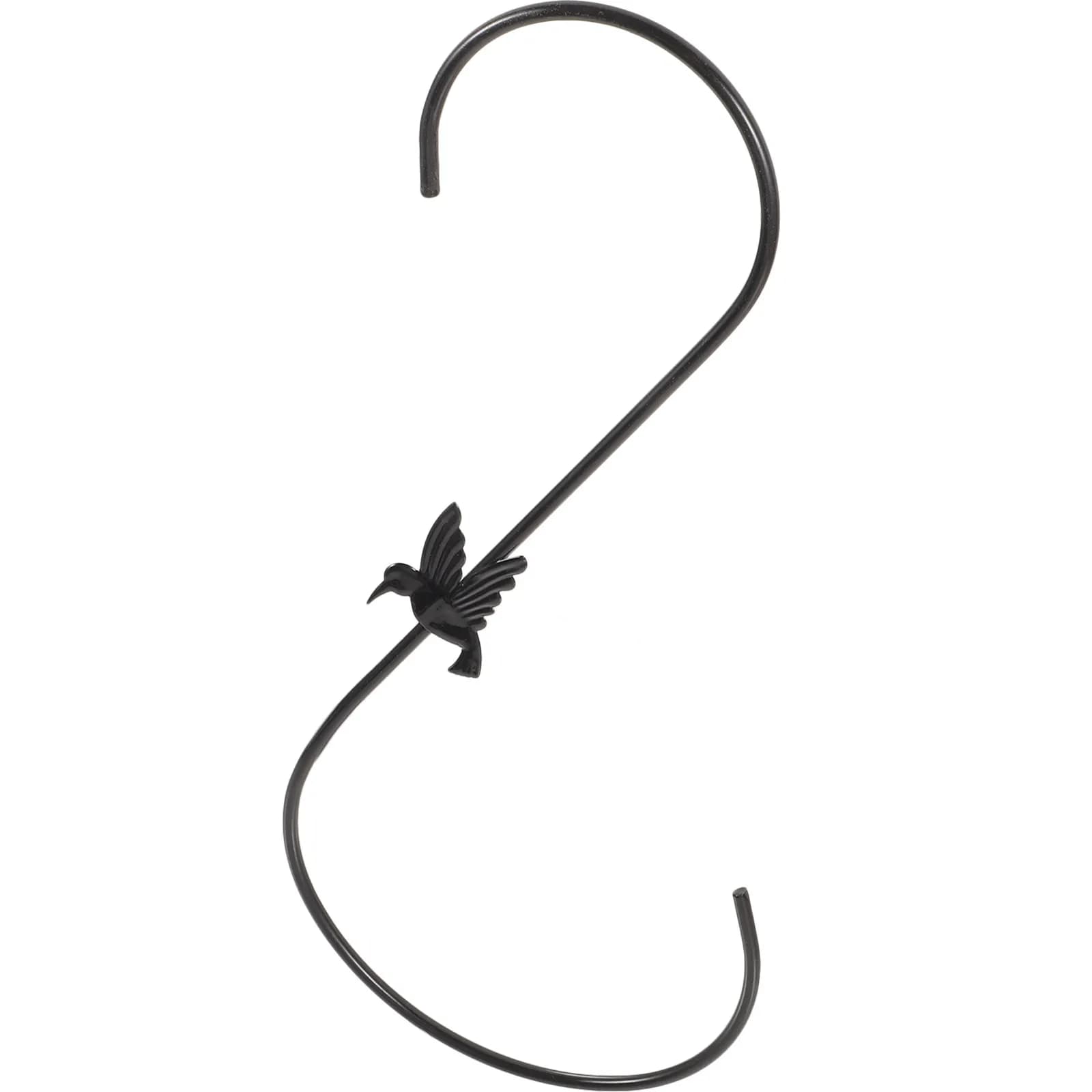 Gancio Decorativo in Ferro da 30 Cm per Appendere Mangiatoie per Uccelli, Vasi da Giardino, Ganci per Cesti Sospesi da Esterno