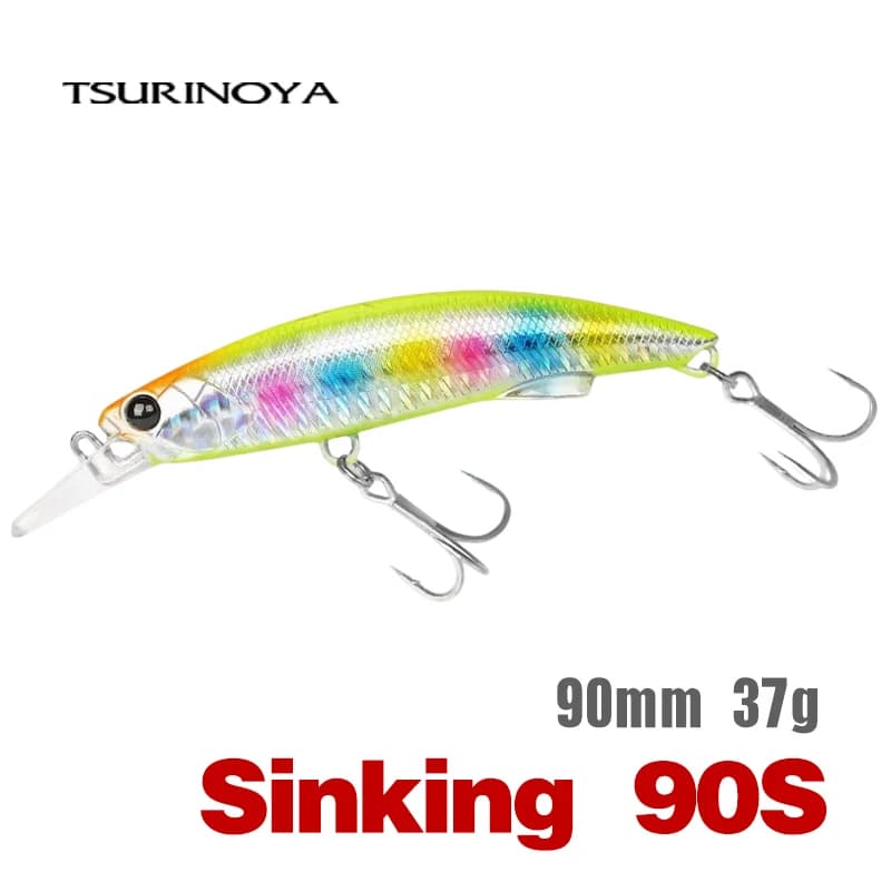 TSURINOYA 90S Pesante Minnow Affondamento Richiamo di Pesca 3.54in 37g STRIKER Lancio Lungo Ad Alta Resistenza Esca Dura Pesca in Mare Modello di Tonno