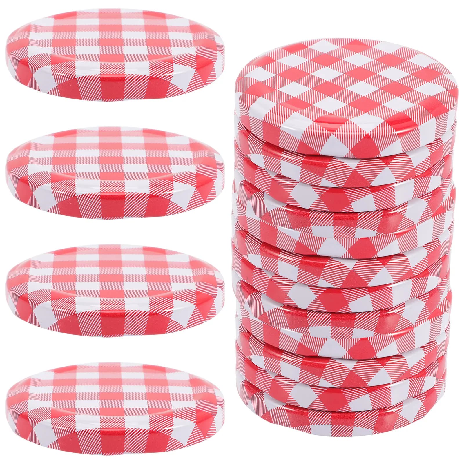 40pcs Screw Lids Lids Storage Caps Jam Jars Lids Wide Mouth For Canning Jars Saucepan Iron Canning Jar Jam Jar Covers