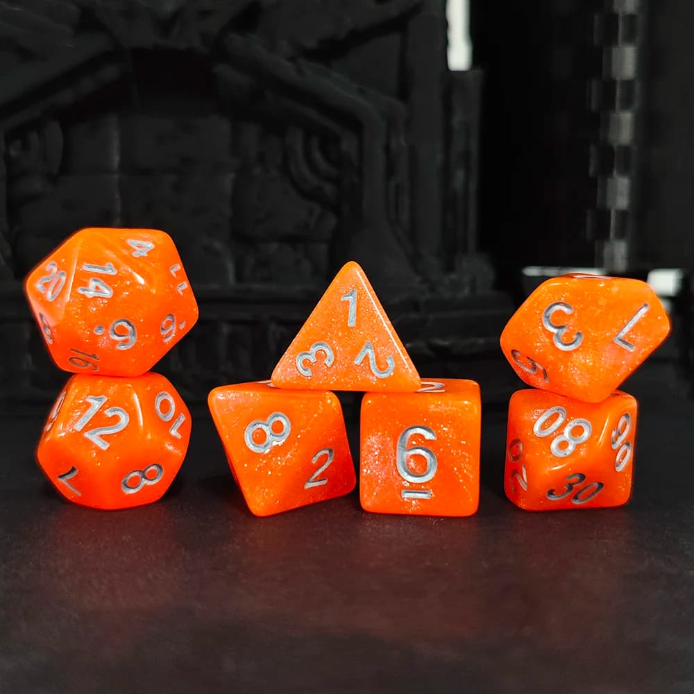 7 Pz/set Materiale Acrilico Multi-colore Aurora Dice Set DnD RPG per Dungeons e Dragons Giochi Club KTV Giocattoli di Intrattenimento Domestico