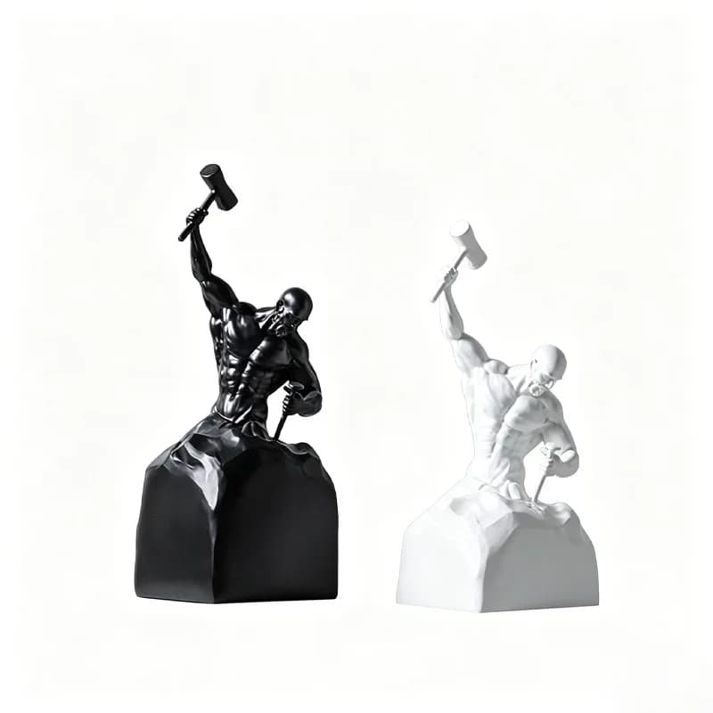 Modern minimalist art abstract figure sculpture pendulum