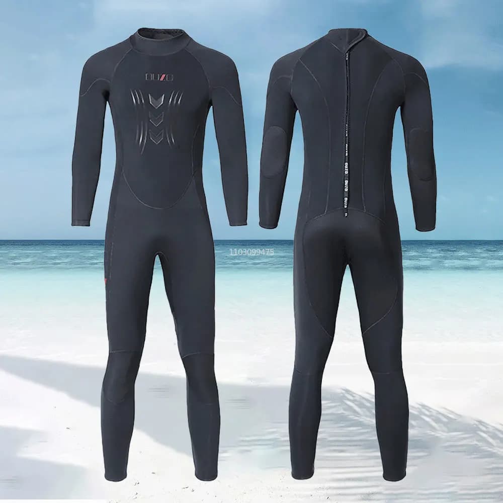 3mm Neoprene Men's Mute Diver Mute One-piece Surf Mute With Back Hinge Addensed Hot Surf Mute For Snorkeling Swimwear Surfing Swimwear
