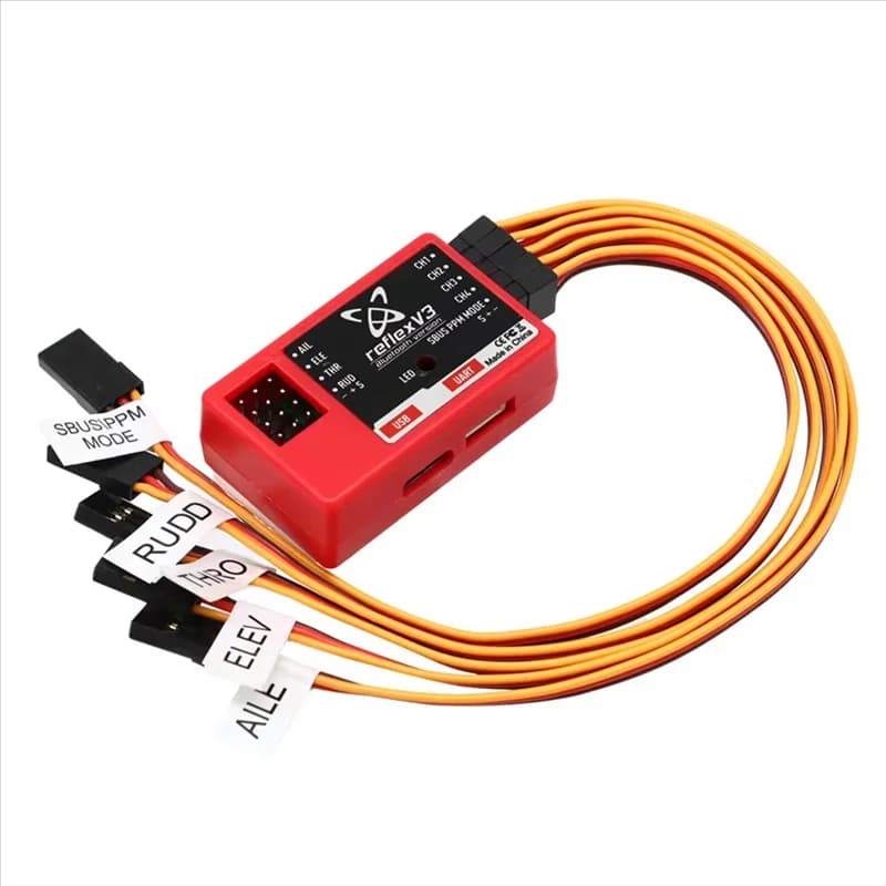 ABZZ-Per FMS Reflex V3 Controllore di volo Stabilizzatore giroscopico Aereo RC FMS Warbird Funzionamento giroscopio fisso Drone Elicottero