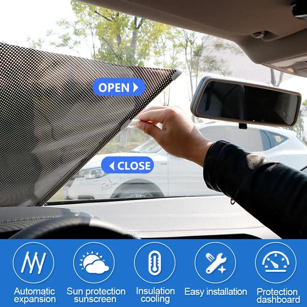 Parts Retractable Curtains Solar UV Protect Sunshade Cover Automobiles Curtain Car Window Sun Visors Sun Shade Block Protector