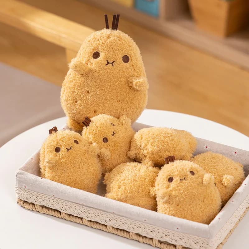 Simpatici giocattoli di peluche di patate adorabili Bambole di pezza di verdure di cartone animato Regalo di compleanno Peluche per dormire Divano letto per auto Decorazione di peluche
