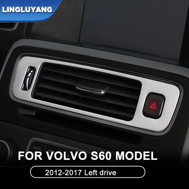 Car Styling per Volvo s60 v60 2012-2017 Guida a sinistra controllo centrale uscita aria decorazione adesivi ricambi auto Accessori auto