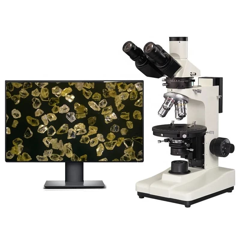 Microscopio polarizzante per microscopio petrografico Boshida PL1506 40X-1000X con illuminazione riflessa e illuminazione di trasmissione