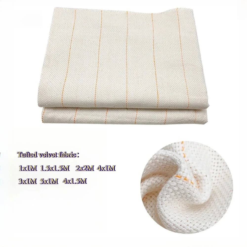 Tessuto Premium per Tufting con Linee Marcate, Tela Monk per Punch Needle, Forniture Fai-da-te per la Realizzazione di Tappeti