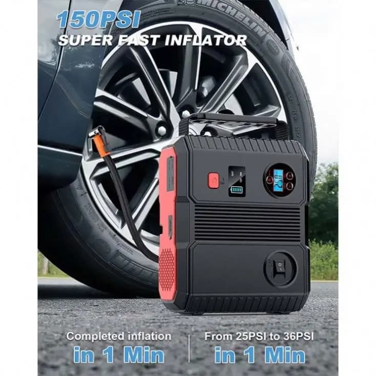 Accumulatori e caricabatterie di emergenza per avviamento di emergenza da 2000 A. Batteria per auto