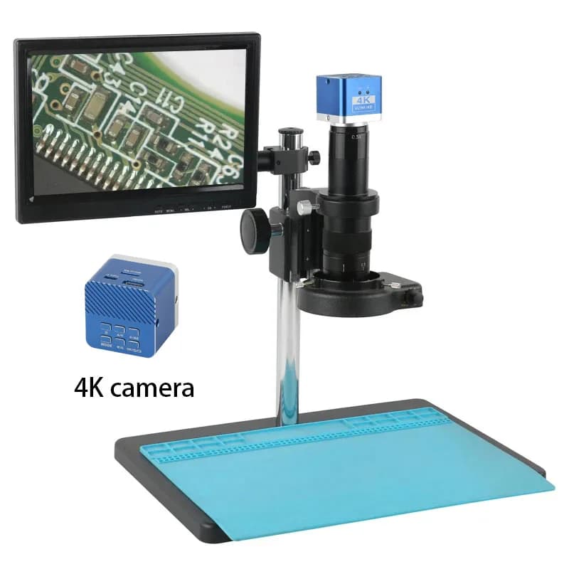 UHD MINI 4K 1080P Videocamera per microscopio elettronico HDMI USB Tipo-c Lente d'ingrandimento per riparazioni di saldatura