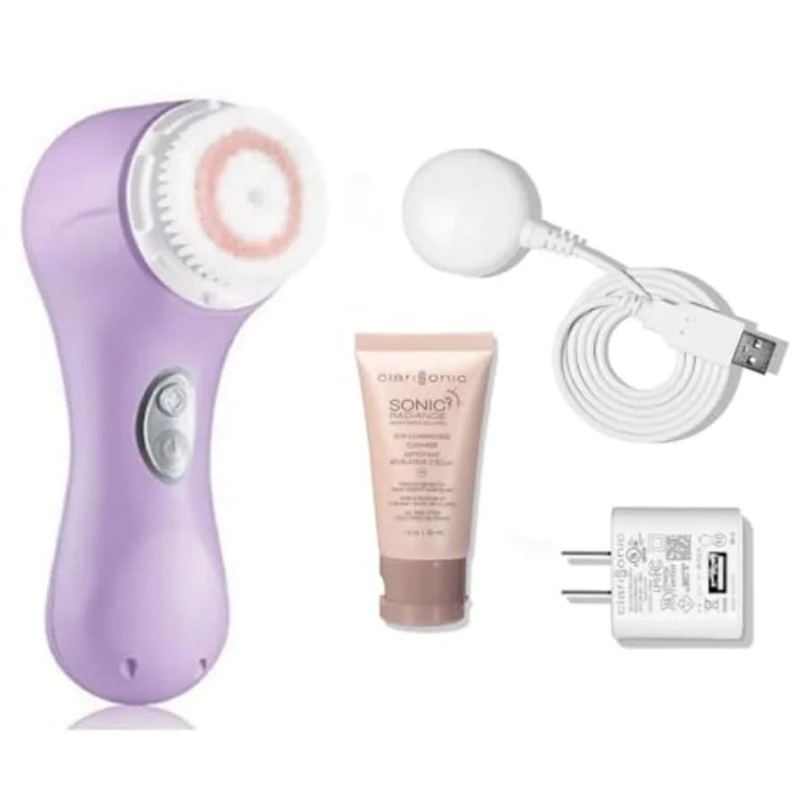 Mia 2 Sonic face cleaning brush system in daily lavender color with advanced and delicate cleaning technology