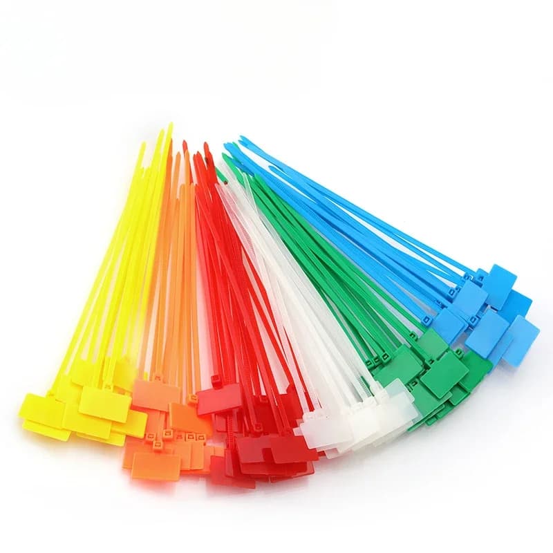 250 pz Fascette per cavi in nylon Fascette per anelli in plastica Marcatori per cavi Fascette autobloccanti Fascette per cavi in plastica per ufficio Avvolgimenti per cavi Cinghie di fissaggio
