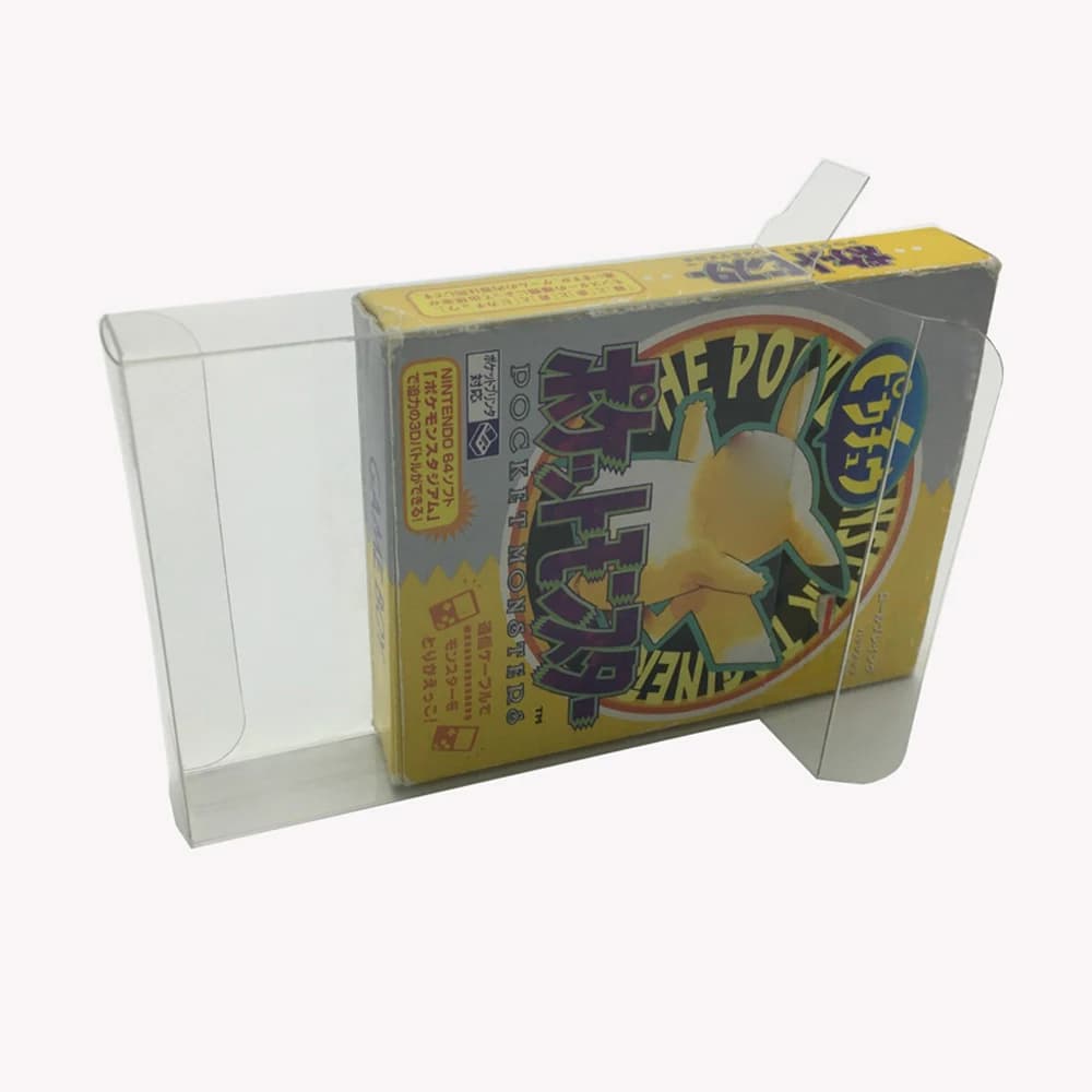 PET plastic transparent case for GBC GB Japan version game colored box display collection box