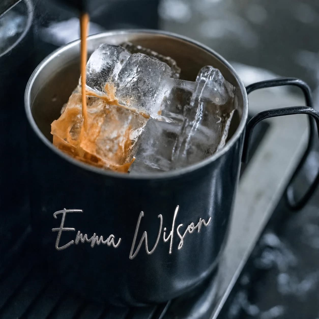 Laser Engraving Customized Name Creative Cup 304 Stainless Steel Coffee Cup Men and Women Handy Cup Office Tea Cup Water Cup