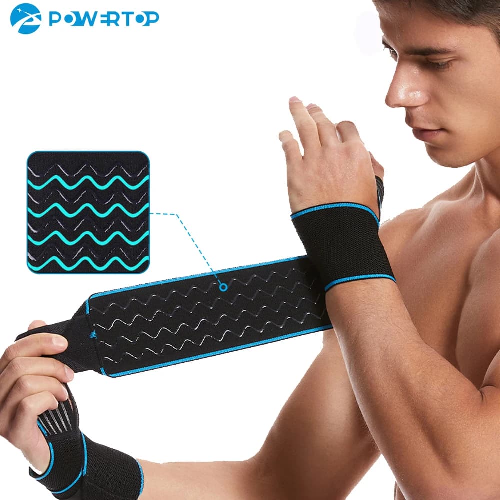 Fascia da Polso per Sollevamento Pesi, Supporto per Allenamento in Palestra, Cinturino di Sostegno per Crossfit e Powerlifting