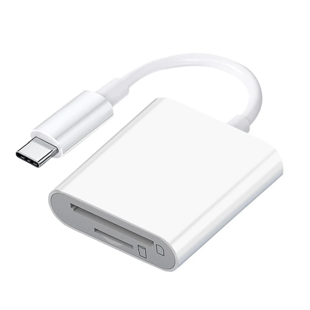 Lettore di Schede OTG 2 in 1 Tipo C USB Flash Drive per Schede SD TF per iPad Tablet Tipo C per Schede di Memoria Smart