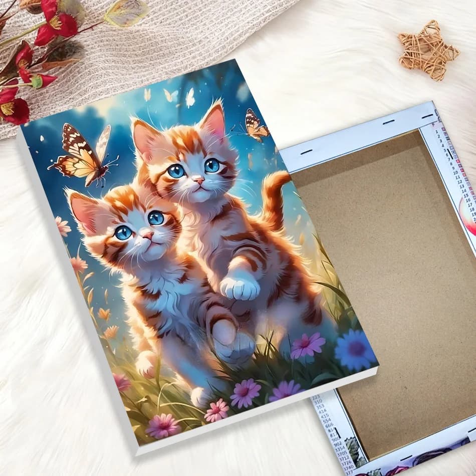 5D Diamond Painting DIY with Frame, Diamond Embroidery Square/Full Round, Animal Picture with Rhinestones, Wall Decoration in Sale