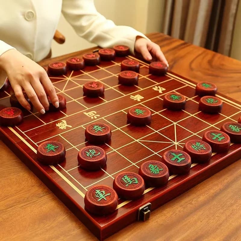 Set di Scacchi Cinesi per Bambini in Legno, Gioco Educativo, Gioco da Tavolo della Cultura Tradizionale Cinese dalla Cina