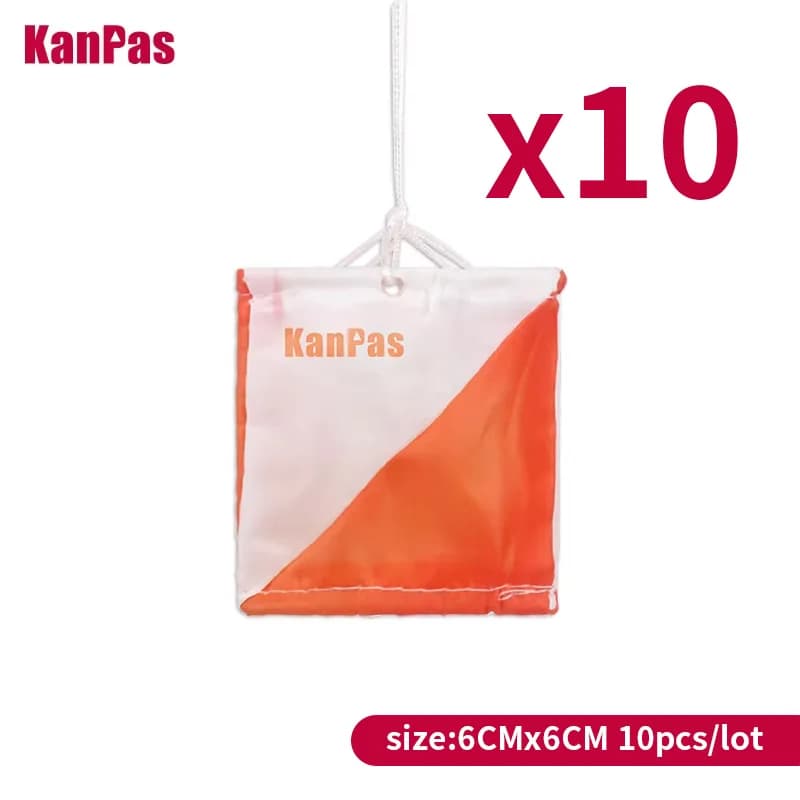 KANPAS 10Pieces/Lot, 6X6cm Mini Size Orienteering Marker Flag