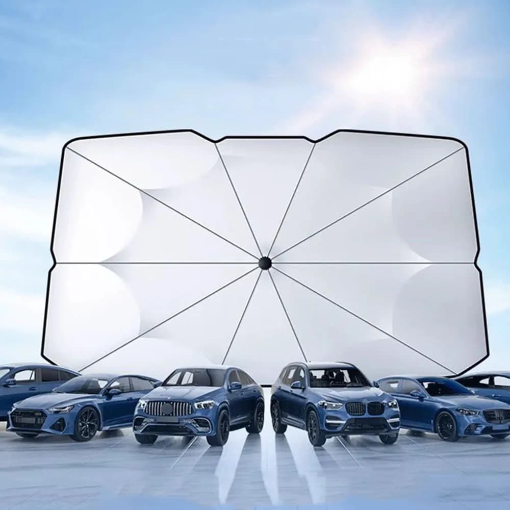 Parabrezza anteriore per auto Ombrello parasole Protezione solare estiva Parabrezza per auto Parasole Copertura pieghevole