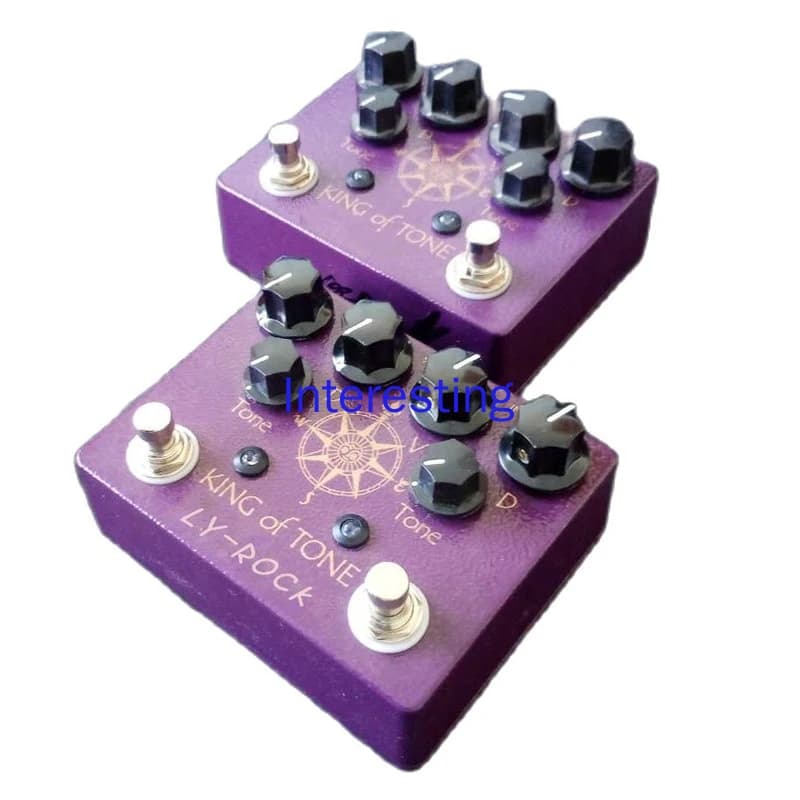 Pedale LYR (LY-ROCK), pedale effetto OVERDRIVE per chitarra, King Of Tone Sovraccarico Effetto monoblocco V4 Sovraccarico Effetto blocco singolo