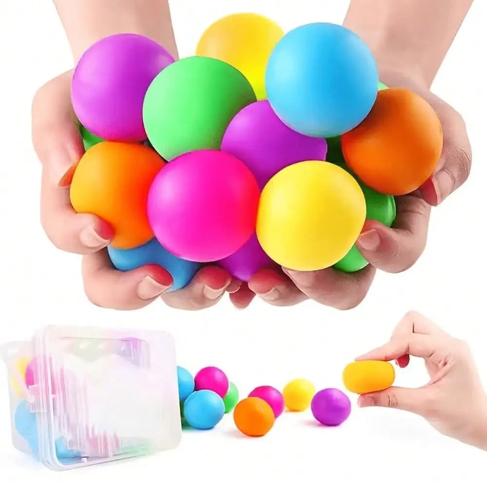 4pcs Color Dough Kneading Stress Relieving Balls - Multi piece Party Gift Pack Set Hand Sensory Toy Squeezing Texture Toy Relaxing Mood Birthday Gift Festival Gift Giving Random Color and Style