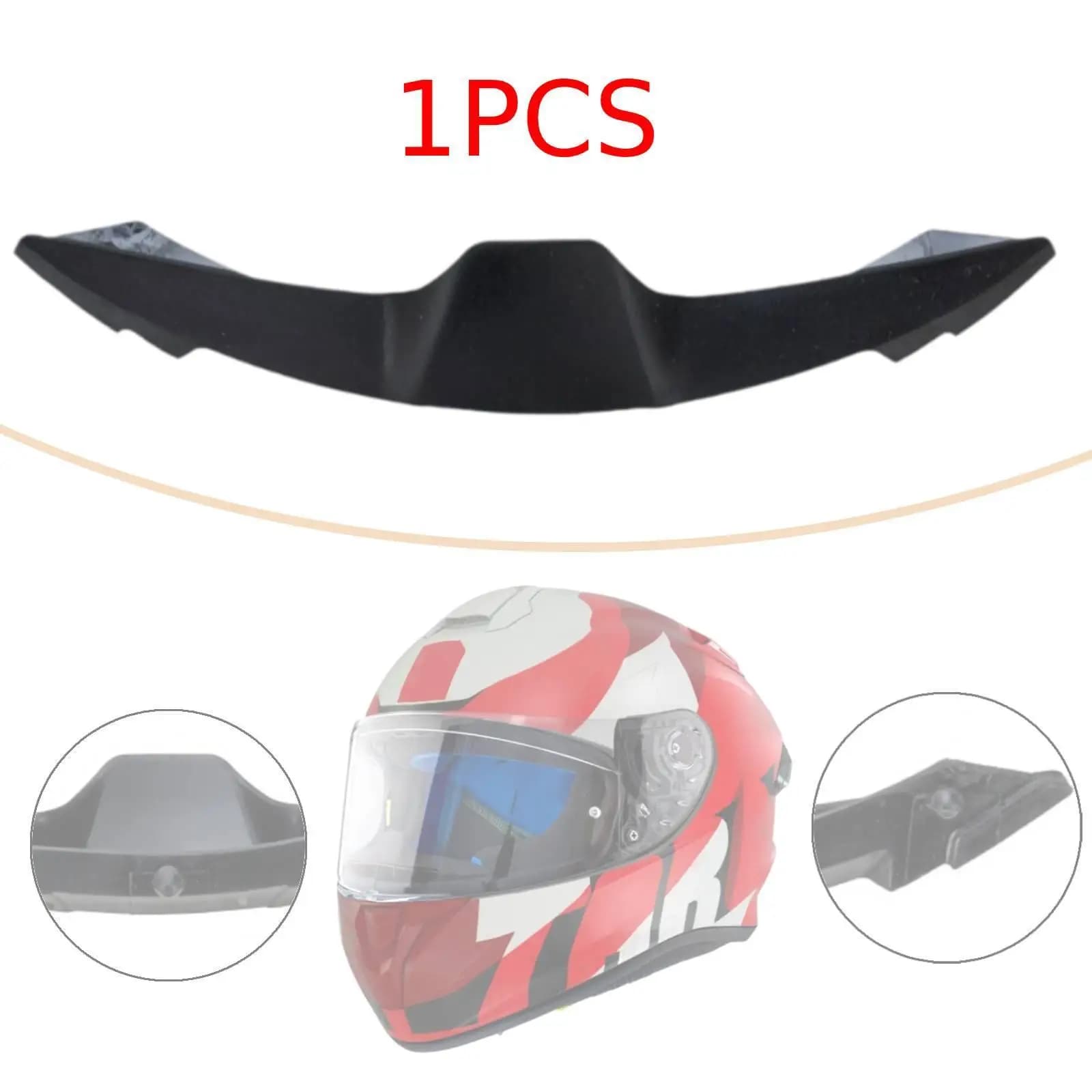 Motorcycle Helmet Nose Guard Ergonomic Nasal Shield Black Plastic Nose Cover Seal for TARGO Pro Fullface Helmet Accessory