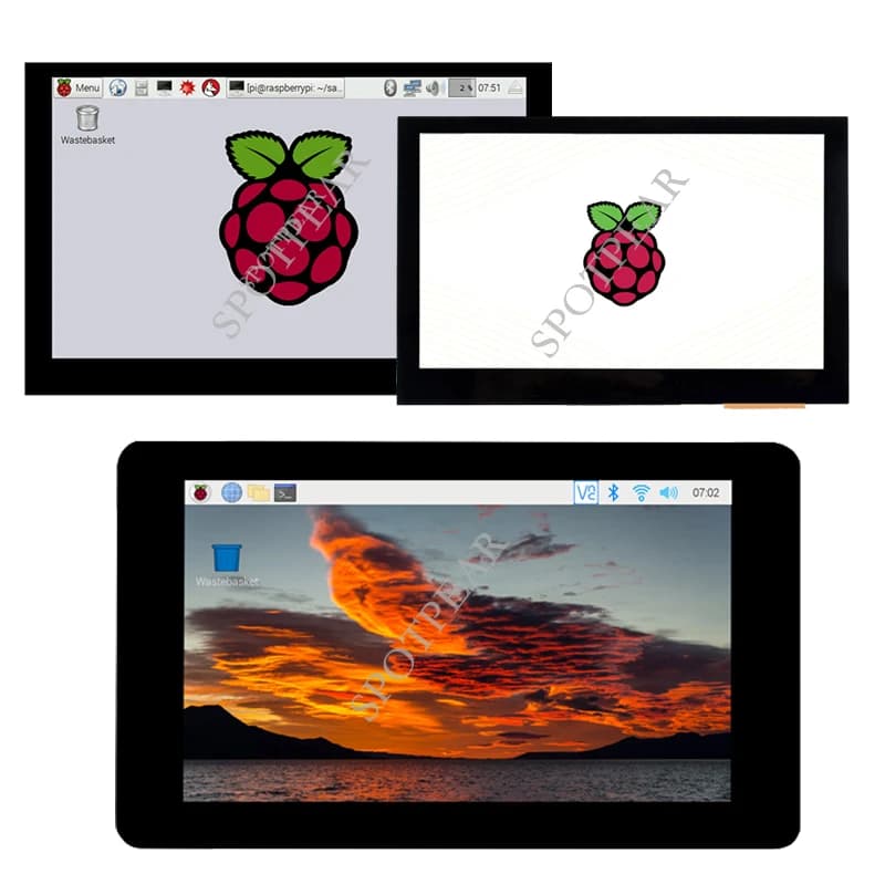 Raspberry Pi Mipi DSI Display LCD opzione Touch Screen capacitivo LCD da 4.3 pollici/5 pollici/7 pollici