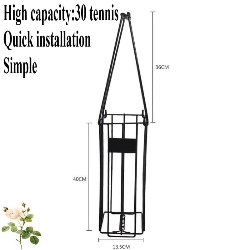 Tennis ball collector without bending Frame for artifacts Basket Tramoggia Sport for rackets