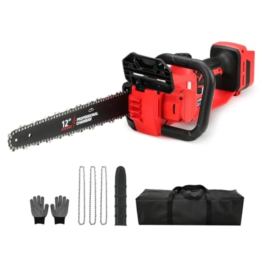 Motosega elettrica senza spazzole 12 Utensili a batteria progettati solo per batteria M18 da 18 V con oliatore automatico e blocco di sicurezza per un'efficiente