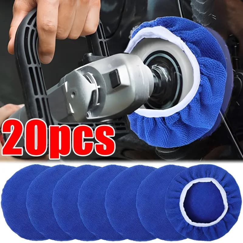 5-10 pollici Manicotto per lucidatura ceretta per auto Tampone per lucidatura in microfibra Tampone per lavaggio Manicotto per ceretta Accessori per la pulizia della cura del corpo automatico