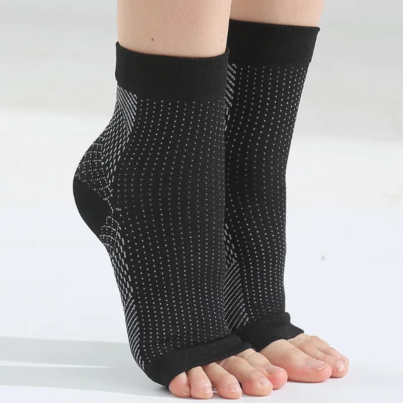 1 Paio di Calze a Compressione Unisex per Sollievo e Supporto della Caviglia, Calze Sportive alla Moda Traspiranti e Assorbenti