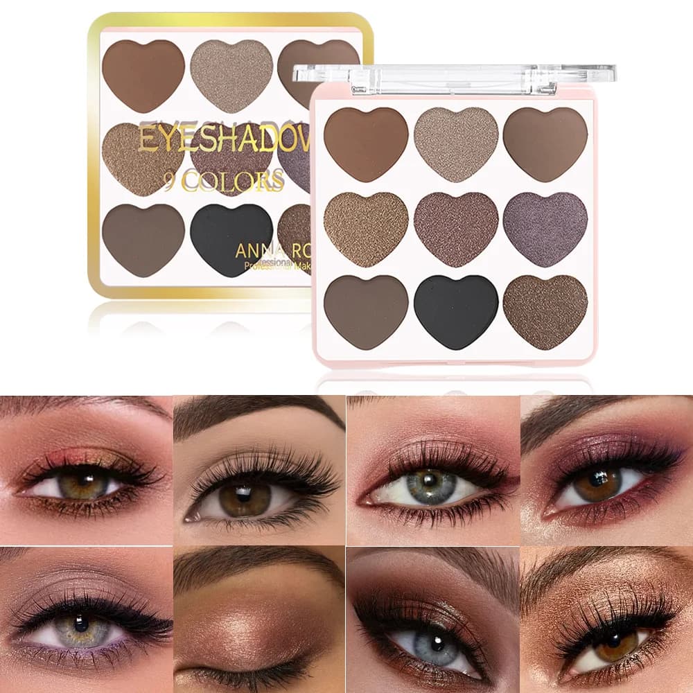 Palettes of patches color mole, opaque and metallic pearls, long waterproof seal, eye lighting and hide face, Valentine's Day gift