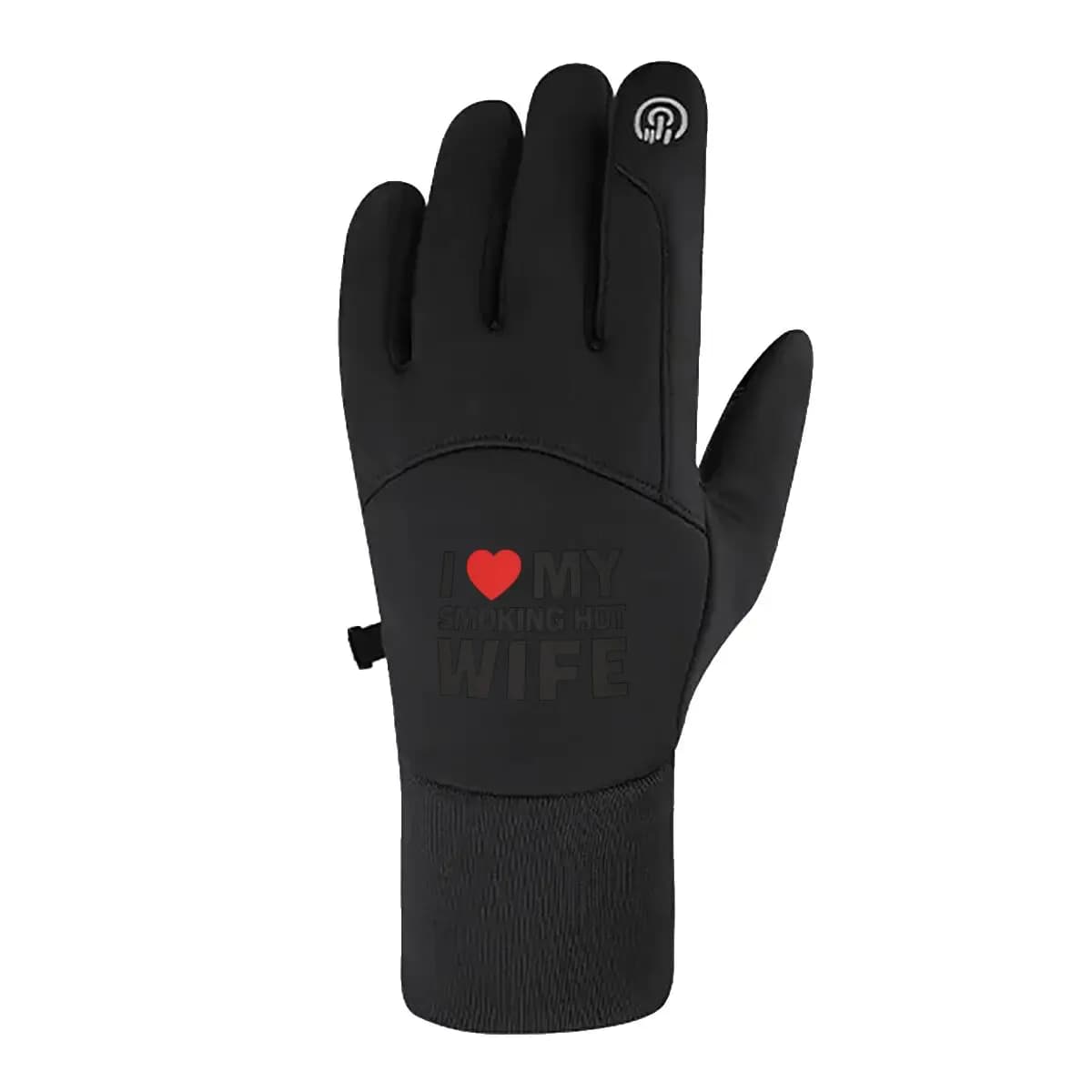 I Love My Smoking Hot Wife Commute Guanti da ciclismo Touch screen caldo antivento