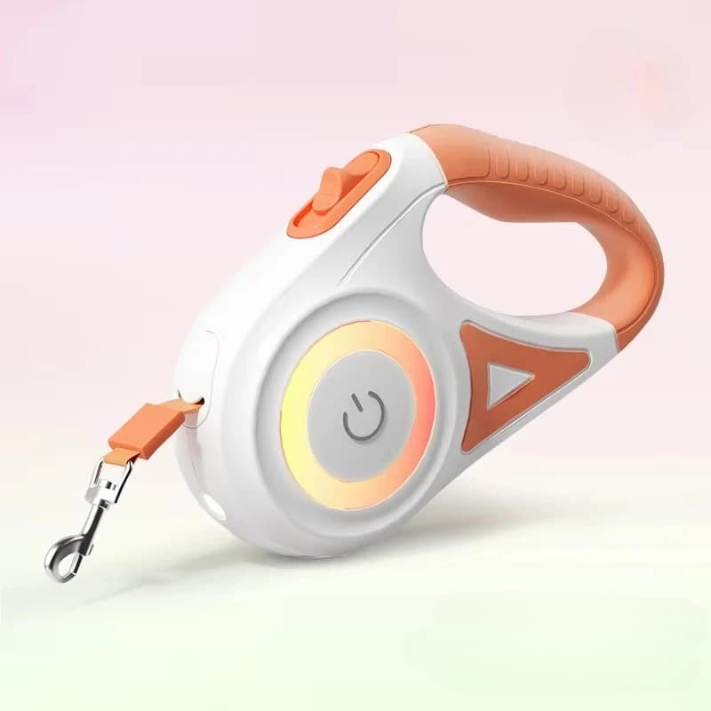 Guinzaglio per Cani Retrattile Automatico LED Luminoso da Esterno 5M, Cinghia Luminosa alla Moda per Passeggiate e Corsa, per Cani, Cuccioli e Animali Domestici