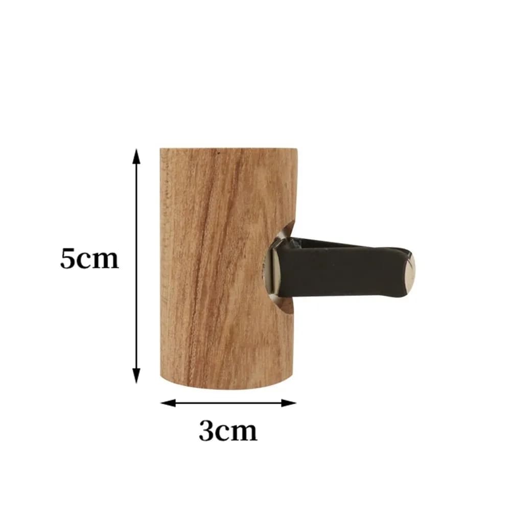 Natural Fragrance Car Essential Oil Diffuser Long-lasting Floral Slowly Volatile Wooden Aroma Diffuser Clip-on
