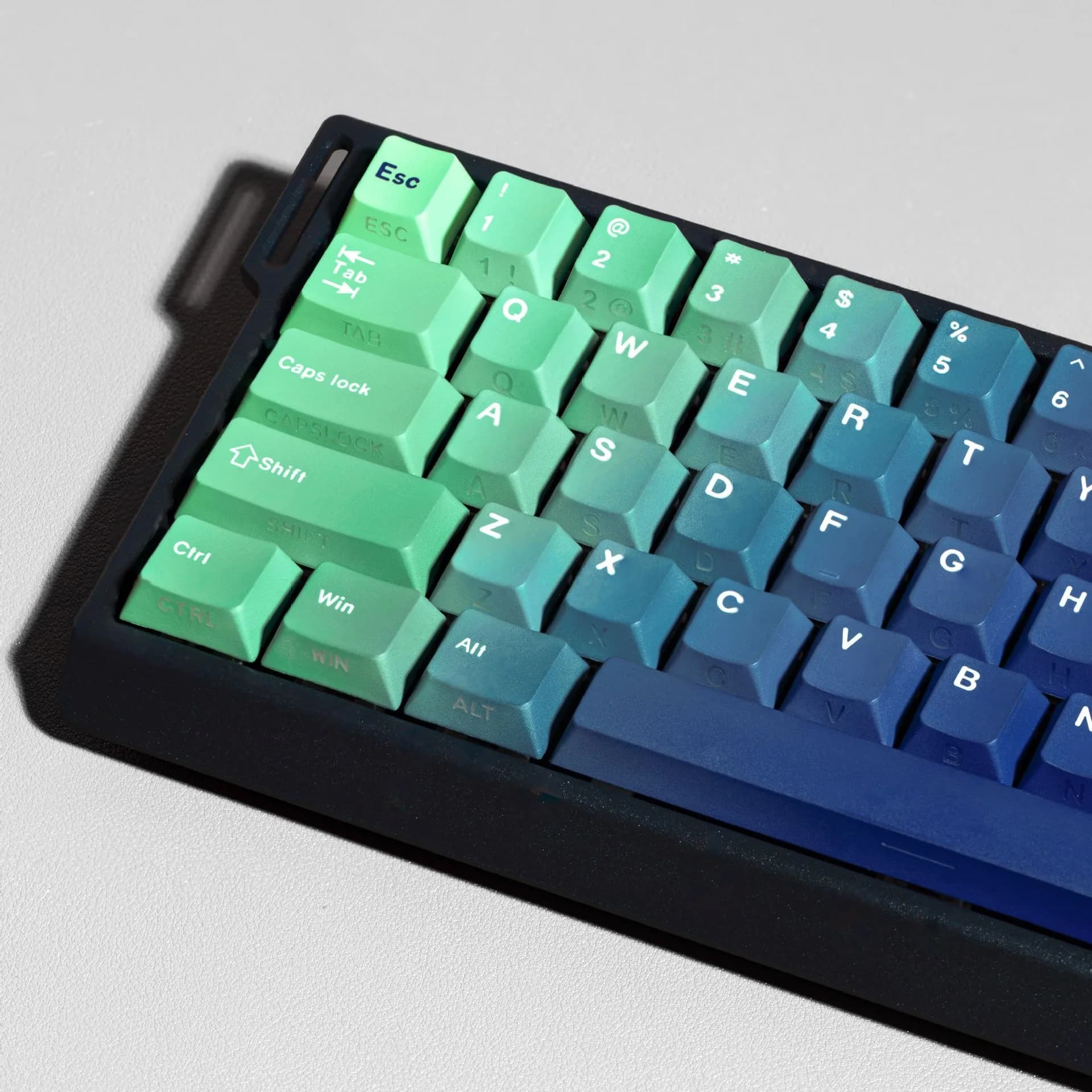 Gradient Mechanical Keyboard Keycaps Cherry Profile PBT Keycap Korean Spanish French Japanese Russian German Side Print Key Caps