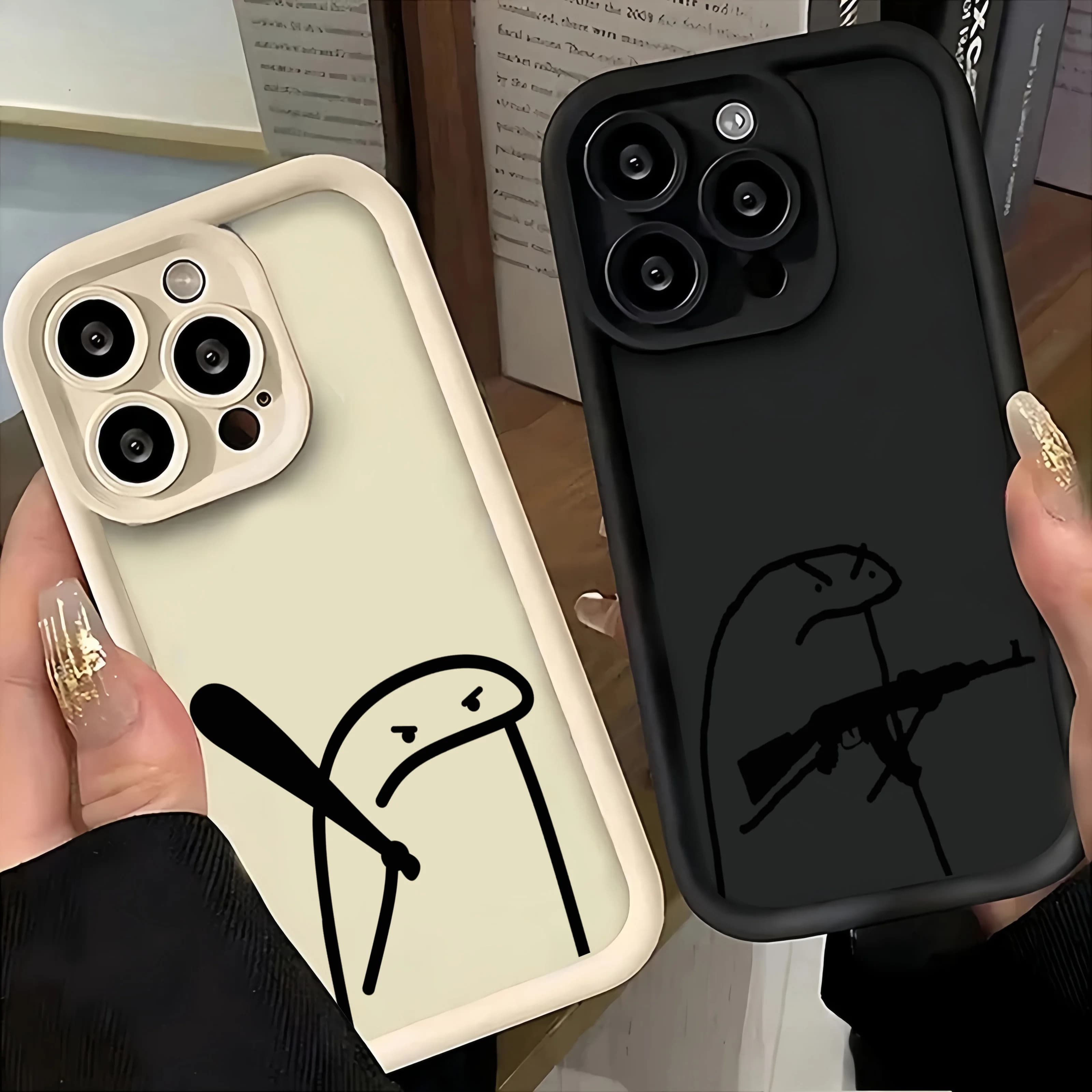 Cartoon Funny Stickman Phone Case For Xiaomi Redmi Note 14 13 12s 12 11 10 9s 9 8 7 Pro Plus 4G 5G Soft TPU Back Cover