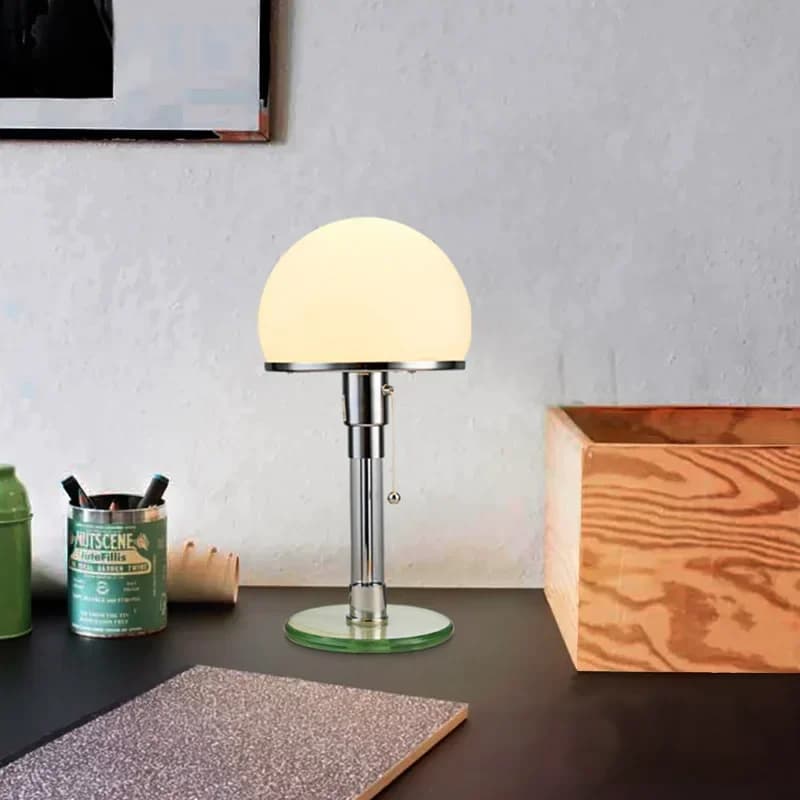 Bauhaus LED Reading Desk Lamp Bedroom Bedside Study Living Room Glass Decor Personalized Atmosphere Table Light