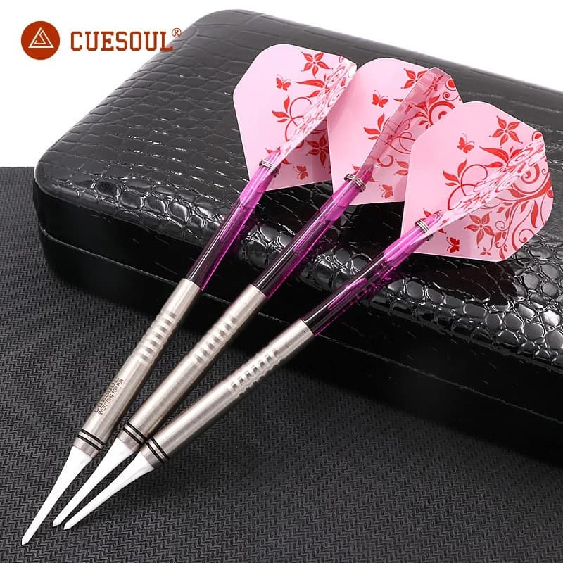 CUESOUL 90% Tungsten Soft Tip Dart Set 16g/18g Professional Electronic Darts 3 pcs