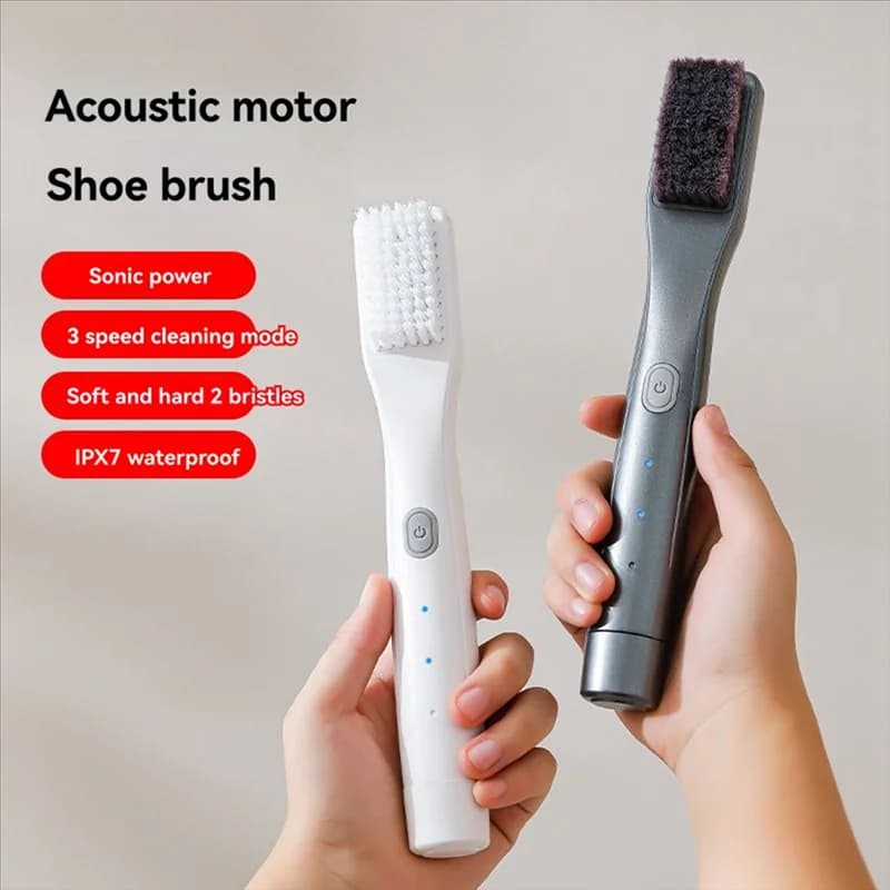 1PC pulitore per scarpe elettrico spazzola per spolverino elettronica portatile per scarpe da ginnastica tipo C ricarica spazzola per lucidatura casual per viaggi a casa