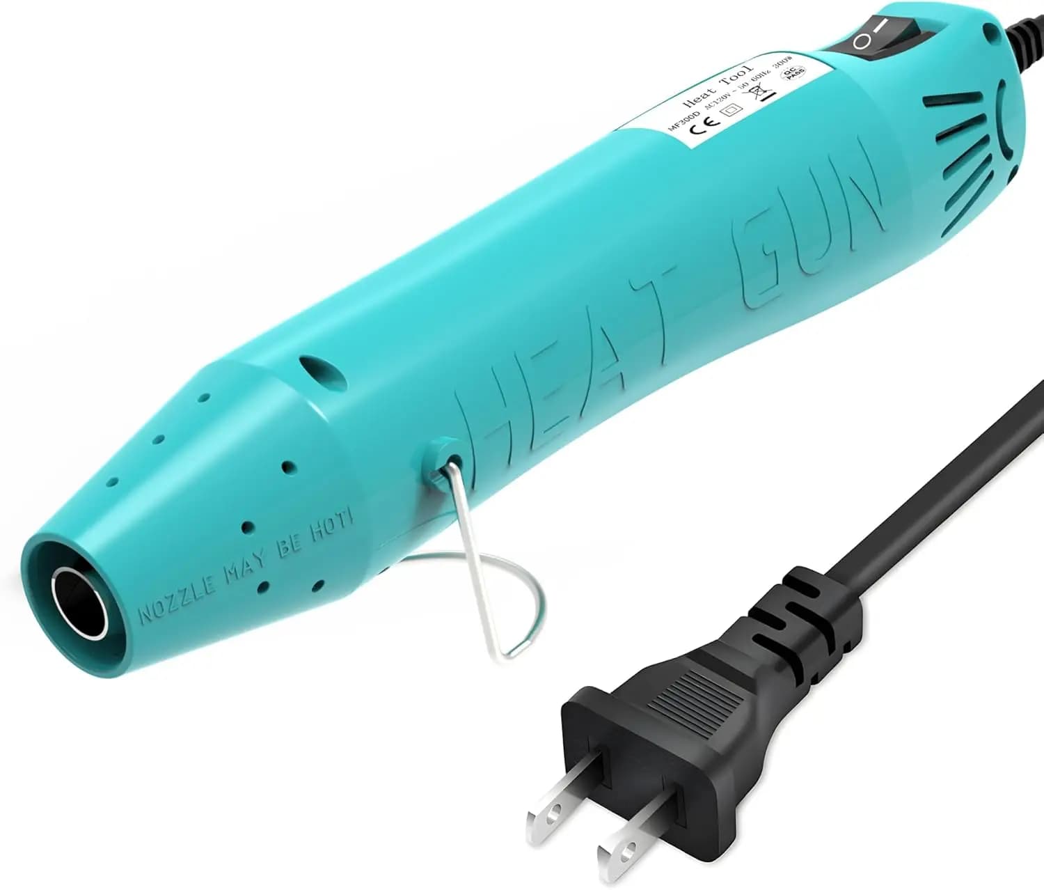 Mini pistola termica da 300W per tubi termoretraibili, lavori fai-da-te, pellicole termoretraibili in PVC, asciugatura vernici - Verde