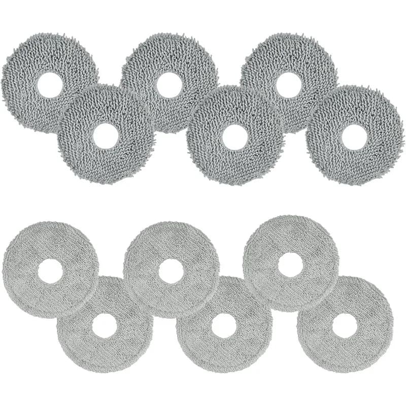 12Pcs Microfiber Mop Pads For Xiaomi X10 X20 Max Dreame L10s Gen2 Gen3 L40 L40s Pro Vacuum Cleaner Mop Cloths Replacement Parts