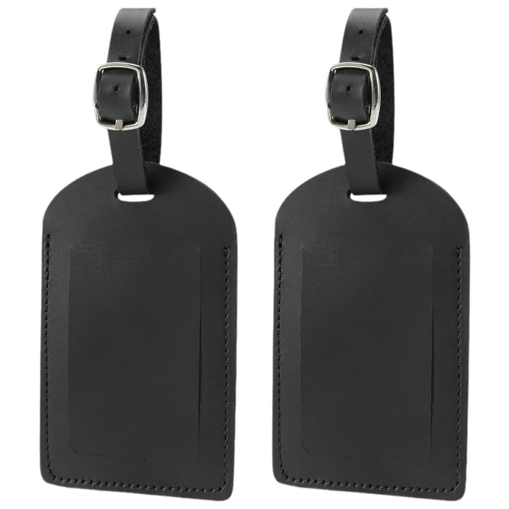 Etichette per Bagagli in Pelle PU per Uomo e Donna, Porta Indirizzo e Nome per Valigie, Accessori da Viaggio, Etichetta Portatile