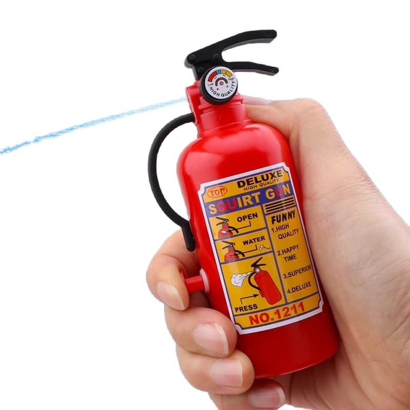 2pcs divertente Mini estintore giocattolo pistole ad acqua Spray acqua piscina all'aperto spiaggia giocattoli estivi pompiere Squirters per la festa dei bambini