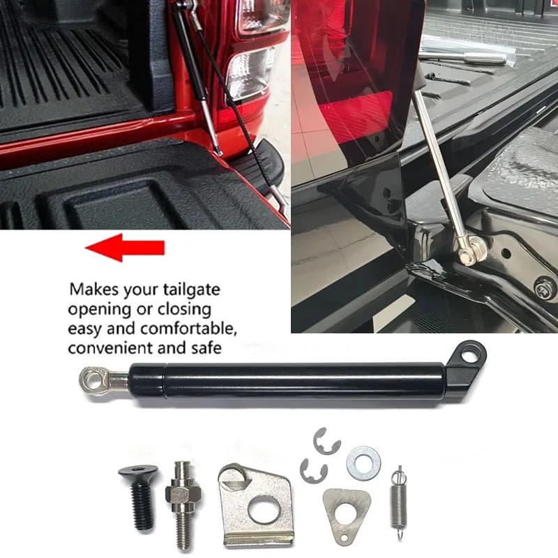 Per Ford Ranger T6/T7 2011-2017 e Mazda BT50 2012-2018: Set di 1 ammortizzatore per portellone posteriore e leva idraulica con accessori